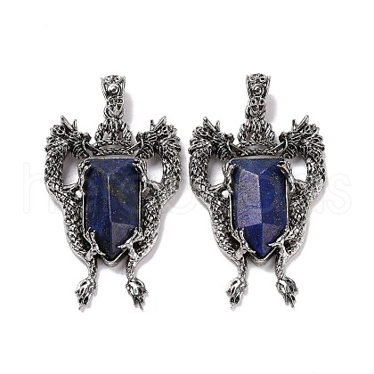 Natural Lapis Lazuli Faceted Big Pendants G-L524-04AS-03-1