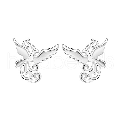 Phoenix 999 Silver Stud Earrings for Mother's Day PA8256-1