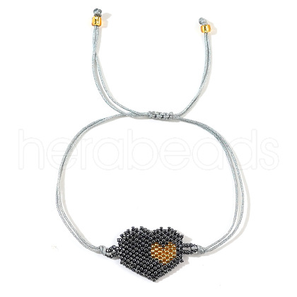 Bohemian Style Heart Beaded Bracelet for Couples IK8512-1