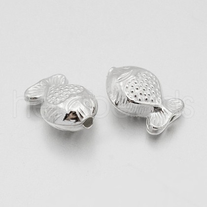 925 Sterling Silver Fish Beads STER-M090-31-1