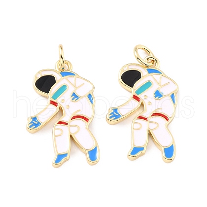Brass Enamel Pendants KK-K250-40G-1