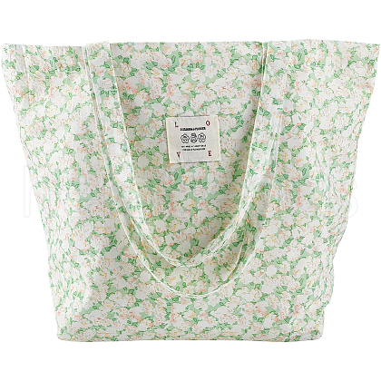 Flower Printed Canvas Women's Tote Bags ABAG-WH20005-06-1