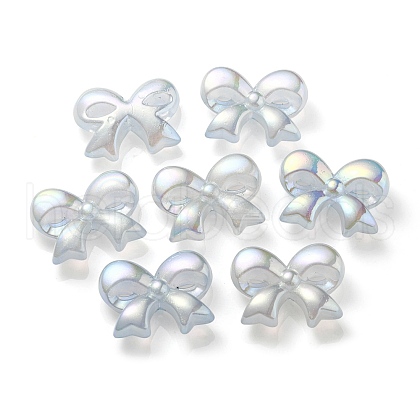 UV Plating Luminous Transparent Acrylic Beads OACR-P010-07D-1
