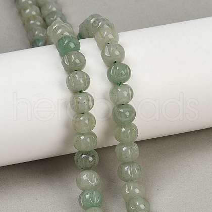 Natural Green Aventurine Beads Strands G-Z080-B12-8x6mm-1