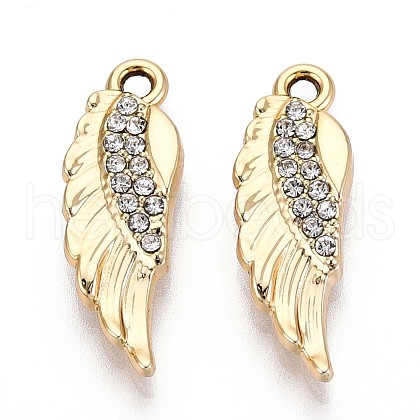 Alloy Rhinestone Pendants PALLOY-T090-55KCG-1