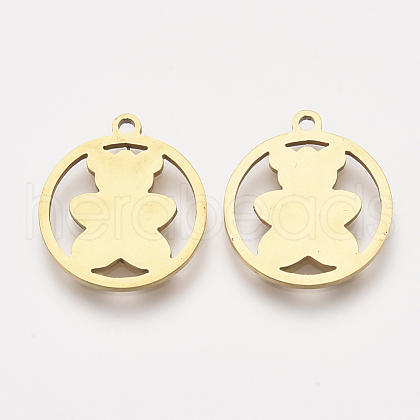 201 Stainless Steel Pendants X-STAS-S110-072G-1