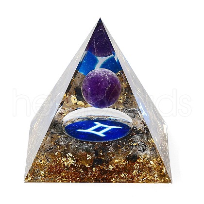 Orgonite Pyramid Resin Energy Generators DJEW-D013-05H-1