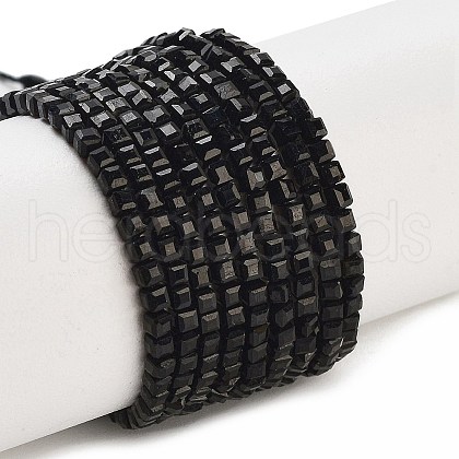 Natural Black Tourmaline Beads Strands G-H042-B21-01-1