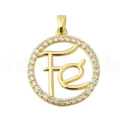 Rack Plating Brass Micro Pave Clear Cubic Zirconia Hollow Connector Charms KK-M079-09G-1