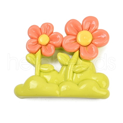 Opaque Resin Cabochons CRES-P037-01F-1