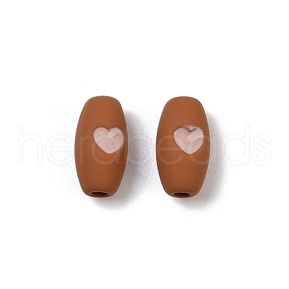 Spray Painted Alloy Beads PALLOY-S038-16D-1