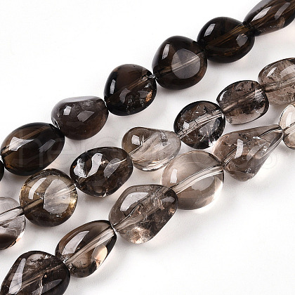 Natural Smoky Quartz Beads Strands G-R439-30A-01-1
