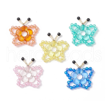Butterfly Pendants PALLOY-JF03757-1