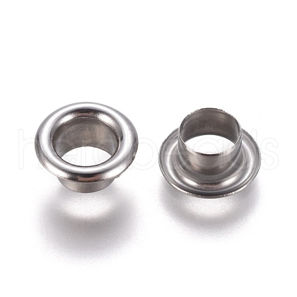 Tarnish Resistant European Style 201 Stainless Steel Eyelet Core X-STAS-E474-09B-P-1