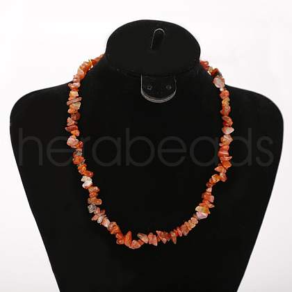 Natural Agate Chip Beaded Necklaces for Women FS-WG9F5E2-05-1