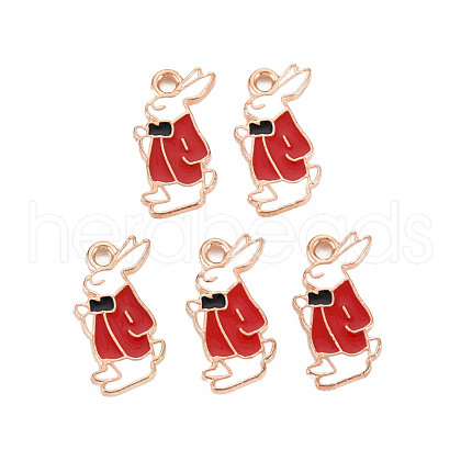 Alloy Enamel Pendants X-ENAM-T016-05C-RS-1