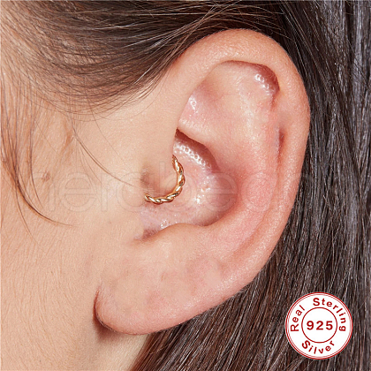 Twist Ring 925 Sterling Silver Cartilage Earrings FS-WGCBB1C-01-1