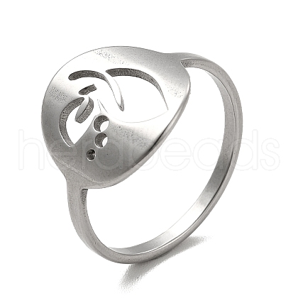 Non-Tarnish 201 Stainless Steel Finger Rings RJEW-G278-06P-1