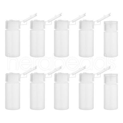 30ml PE Plastic Empty Refillable Flip Cap Bottles MRMJ-WH0037-13B-1