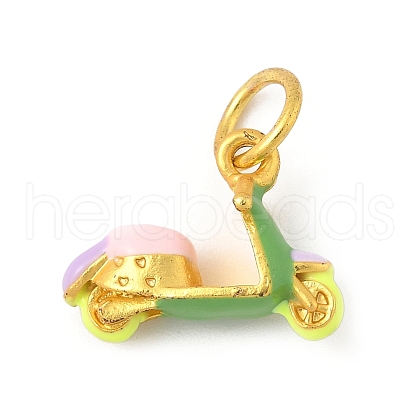Alloy Enamel Pendants PALLOY-S050-01G-1