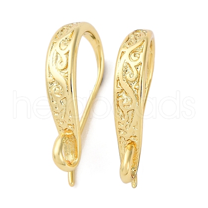 Brass Earring Hooks KK-D378-02G-1