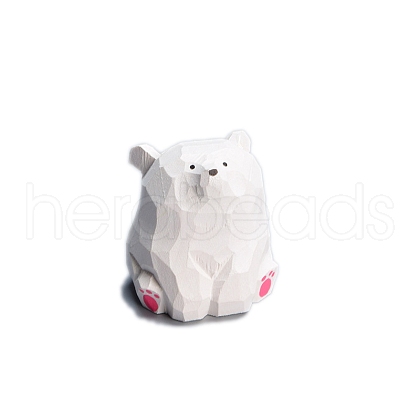 Wooden Carved Bear Display Decorations PW-WG2BF1B-02-1