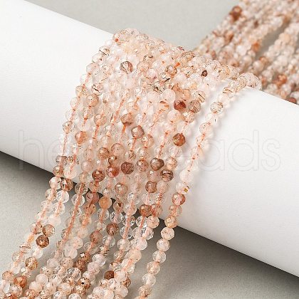 Natural Rutilated Quartz Beads Strands G-L622-C06-3mm-1