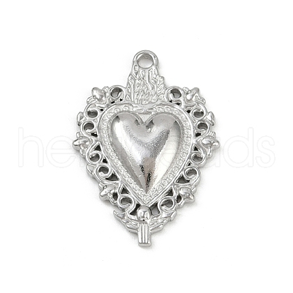 304 Stainless Steel Pendants STAS-P390-02C-P-1