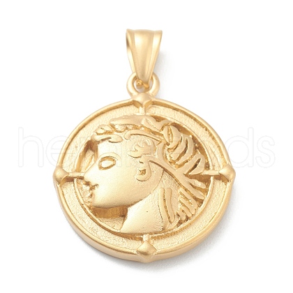 304 Stainless Steel Pendants STAS-B013-01G-1