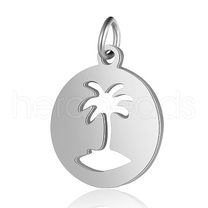 Non-Tarnish 201 Stainless Steel Pendants STAS-S105-T550D-1-1