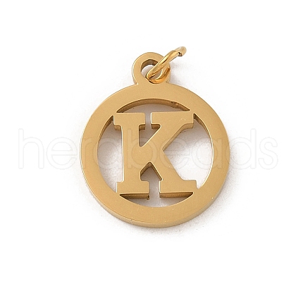 304 Stainless Steel Charms
with Jump Ring STAS-R001-02G-K-1