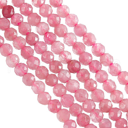 Olycraft 2 Strands Natural Pink Tourmaline Beads Strands G-OC0005-31-1