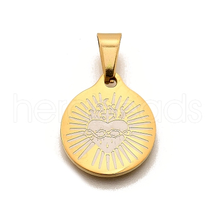 304 Stainless Steel Pendants STAS-B086-07G-1