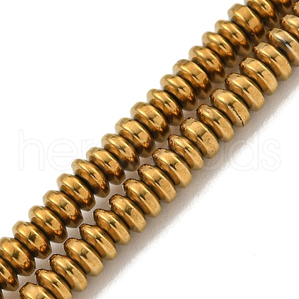 Electroplated Synthetic Non-Magnetic Hematite Beads Strands G-I360-C03-09-1