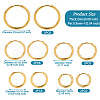  10Pcs 5 Size 316L Surgical Stainless Steel Huggie Hoop Earrings for Girl Women EJEW-TA0001-10-3