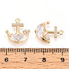 Brass Micro Pave Cubic Zirconia Pendants KK-N267-03A-G-3