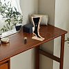 Foot Shaped Bamboo & Velvet Anklet Display Stands ODIS-WH0030-140A-6