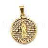 304 Stainless Steel Pendants STAS-B086-09H-G-1