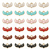 36Pcs 6 Colors Alloy Enamel Pendants ENAM-TA0001-41-2