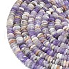 Frosted Natural Amethyst Beads Strands G-K389-C25-01-3