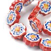 Handmade Porcelain Flower Beads PORC-J008-04D-4