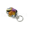 16Pcs 8 Colors Glass Charms PALLOY-JF03194-5
