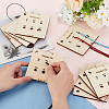 Olycraft 4pcs Wood Thread Winding Boards AJEW-OC0005-38-3