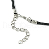 Antique Silver Alloy Bird Pendant Necklaces NJEW-JN04558-7