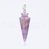 Natural Amethyst Pendants G-P236-07-2