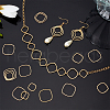 Unicraftale 30Pcs 3 Styles 201 Stainless Steel Linking Rings STAS-UN0057-16-2
