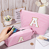 Letter A Polyester Makeup Storage Bag AJEW-WH20001-73A-3