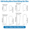 Beebeecraft 80Pcs 4 Styles 304 Stainless Steel Hoop Earring Findings STAS-BBC0005-93-2