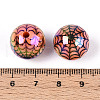 UV Plating Opaque Acrylic Beads OACR-T028-69A-3