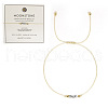 Natural Moonstone Braided Beads Bracelets for Women LU0568-5-1